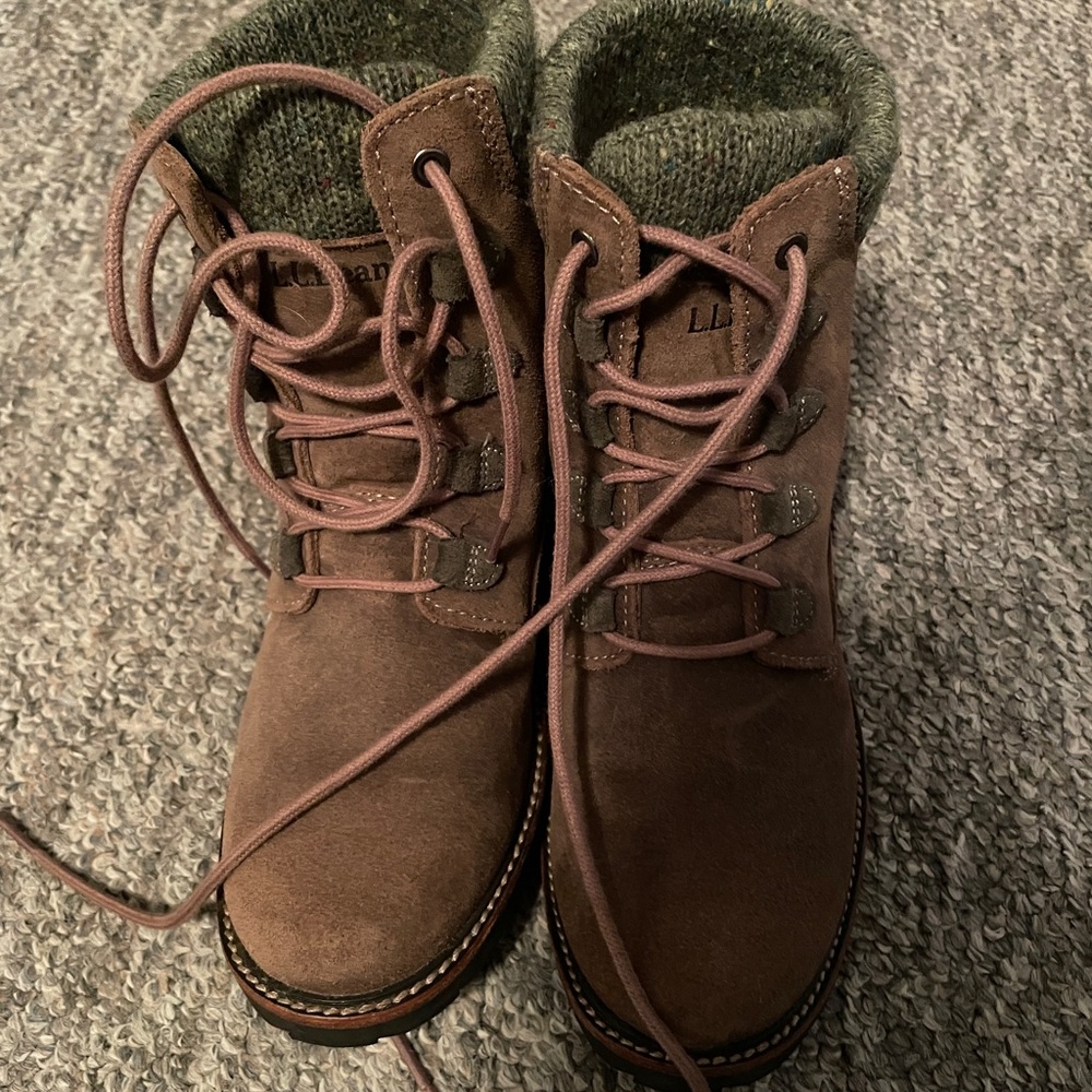 L.L. Bean Brown Lace-Up Women’s Boots
